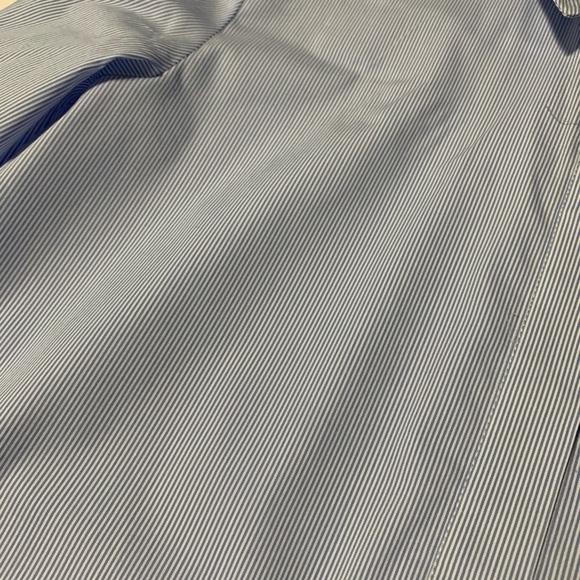 NWT! H&M Blue & White Striped Button Down Shirt - Picture 8 of 11